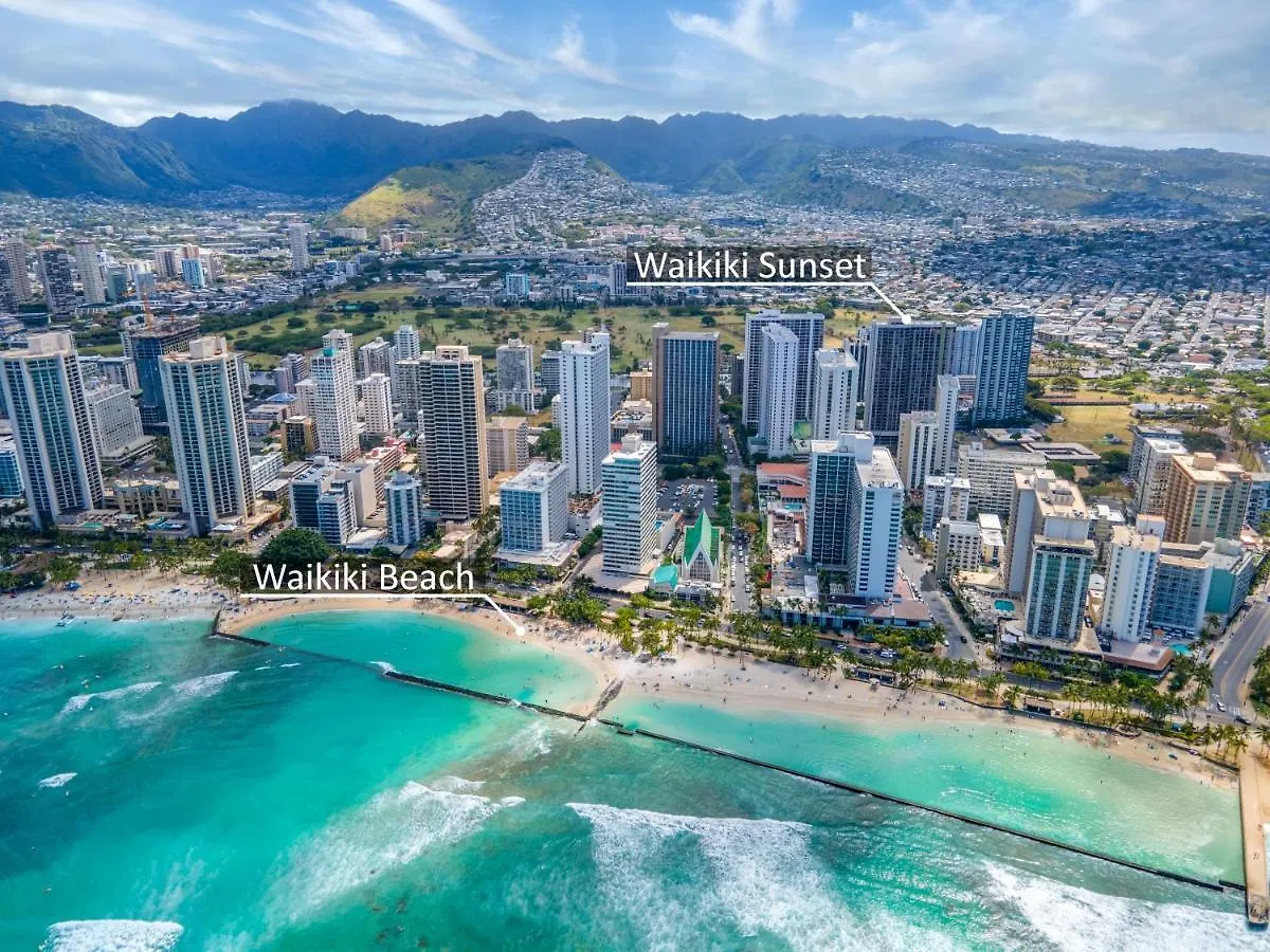 Waikiki Sunset City & Mountain View With Parking Honolulu 0*,  Verenigde Staten